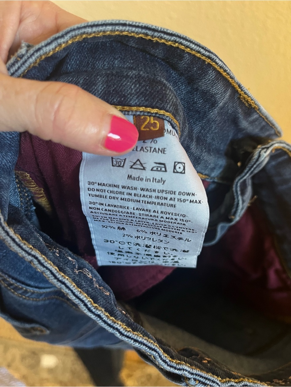 Atelier Notify Paris Bootcut Jeans Dark Wash Stretch Denim Size 25 - Picture 7 of 7
